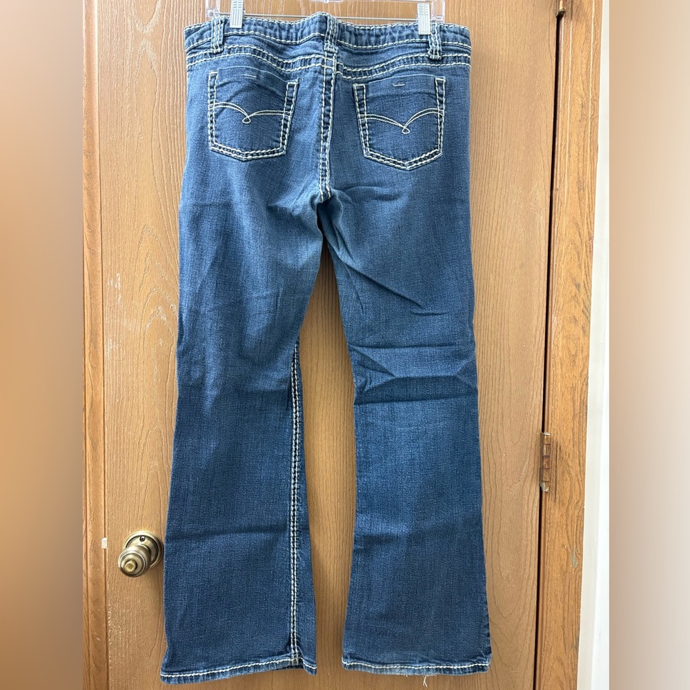 Bold Stitch Blue Asphalt Jeans - Picture 6 of 6